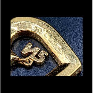 New Authentic Rare Unique Women's Nina Ricci "Heart of Italia" Pendant/Necklace